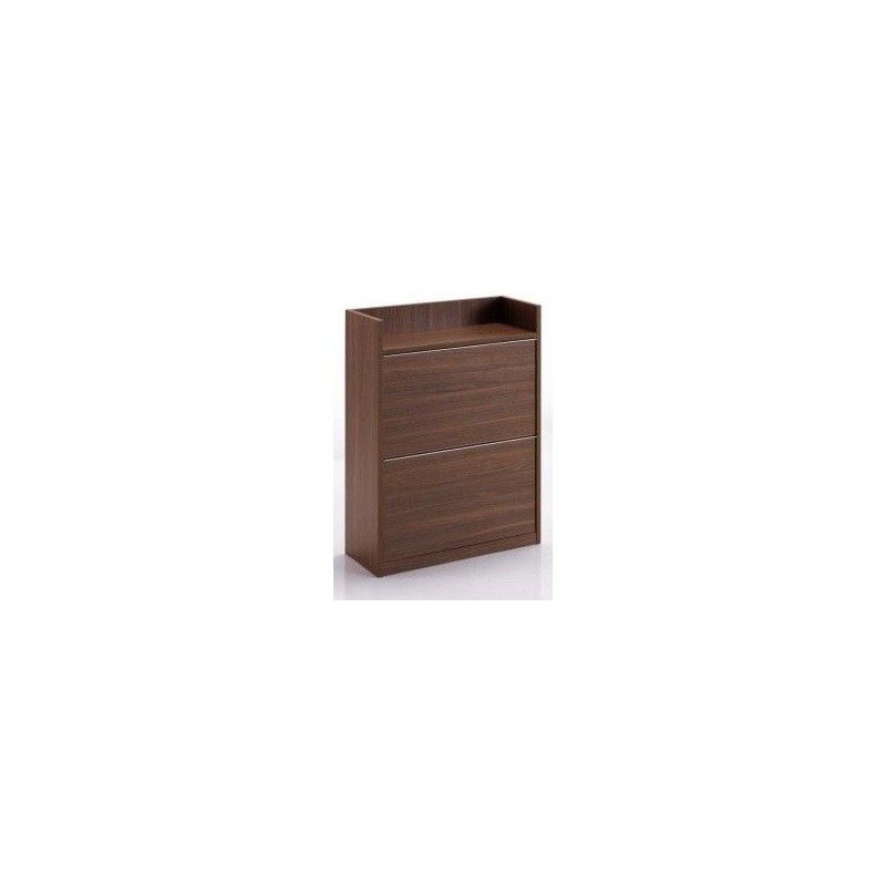 875-Rovere Sbiancato #SA Maconi Shoe cabinet with two doors Family Wood 875 bleached oak finish of 12 pairs
