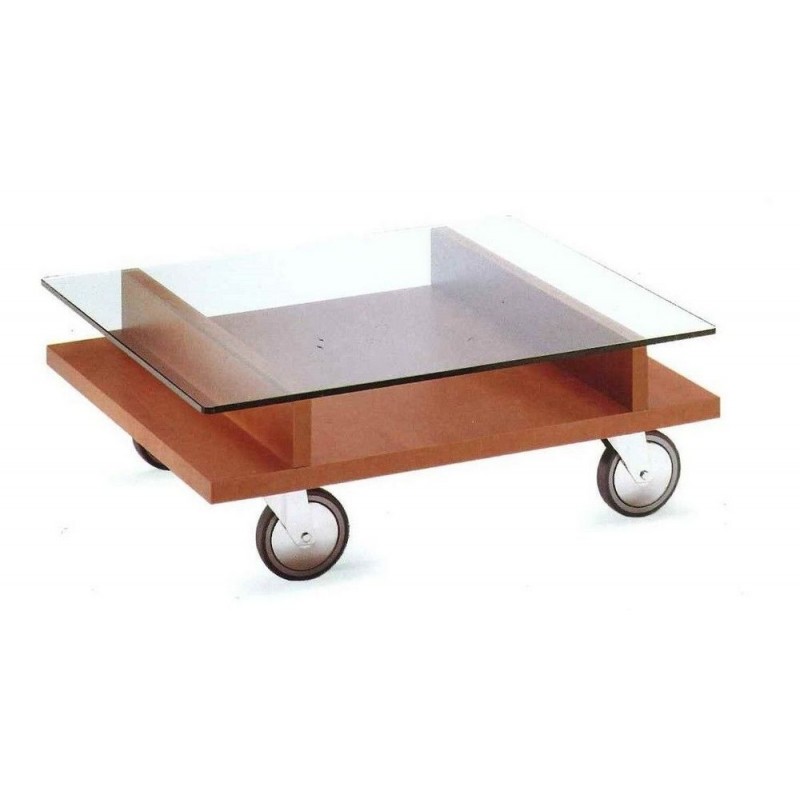 1246-Rovere Moro #SA Table basse / Desserte Maconi 1246 finition chêne foncé