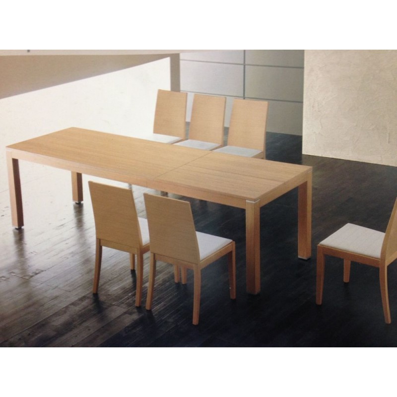 Iper Rettangolare-Bianco #SA Santarossa Iper extendable rectangular table, white finish