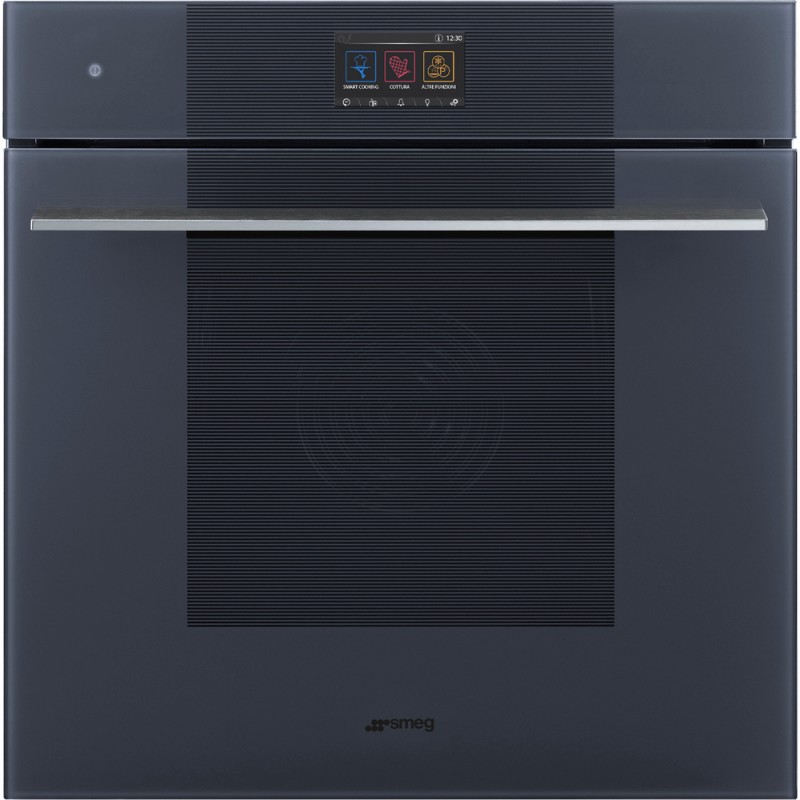 SO6104APG Smeg S Four combiné vapeur et micro-ondes Galileo Omnichef SO6104APG Finition Gris Neptune 60 cm