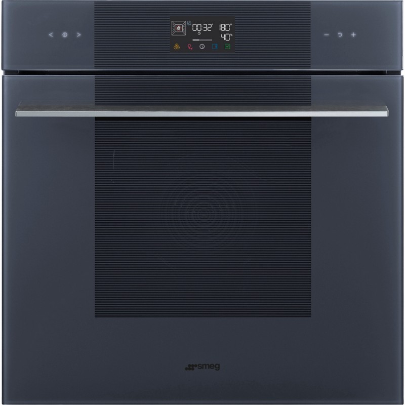 SOP6102S2PG Smeg S Four combiné vapeur pyrolytique Galileo Pyro vapeur SOP6102S2PG 60 cm finition Gris Neptune