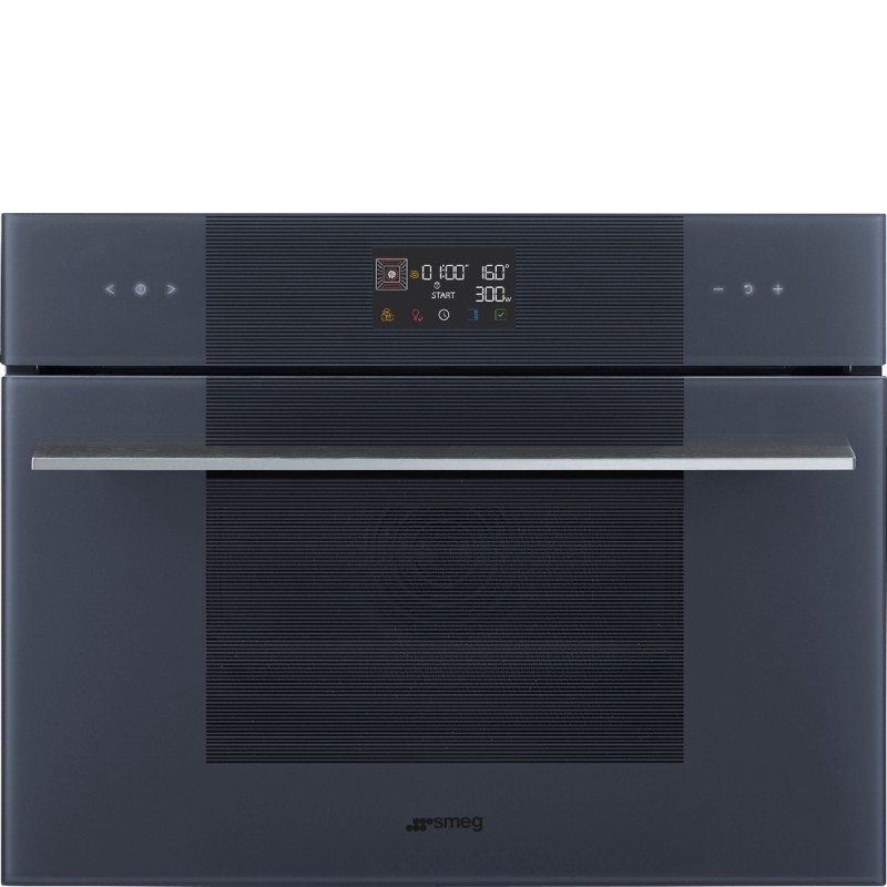 SO4102M1G Four micro-ondes combiné Smeg S Compact Galileo SO4102M1G Finition Gris Neptune 60 cm