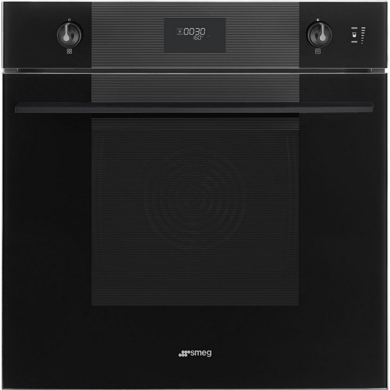 SOP6101S2B3 Smeg S Galileo Pyro Steam SOP6101S2B3 60cm Deep Black Finish Pyrolytic Steam Combi Oven
