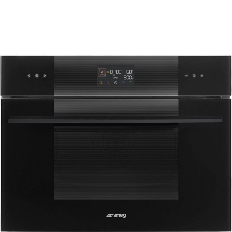 SO4102M1B3 Four micro-ondes combiné Smeg S Compact Galileo SO4102M1B3 finition Noir Profond 60 cm