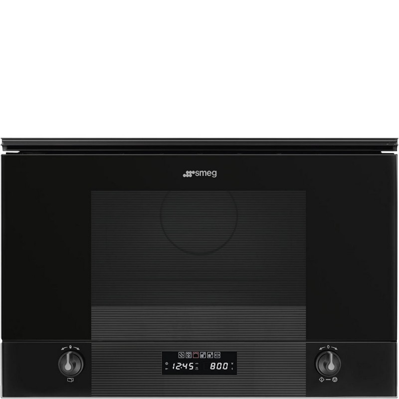 MP122B3 PRONTA CONSEGNA - Smeg S Forno microonde con grill da incasso MP122B3 finitura Deep Black da 60 cm
