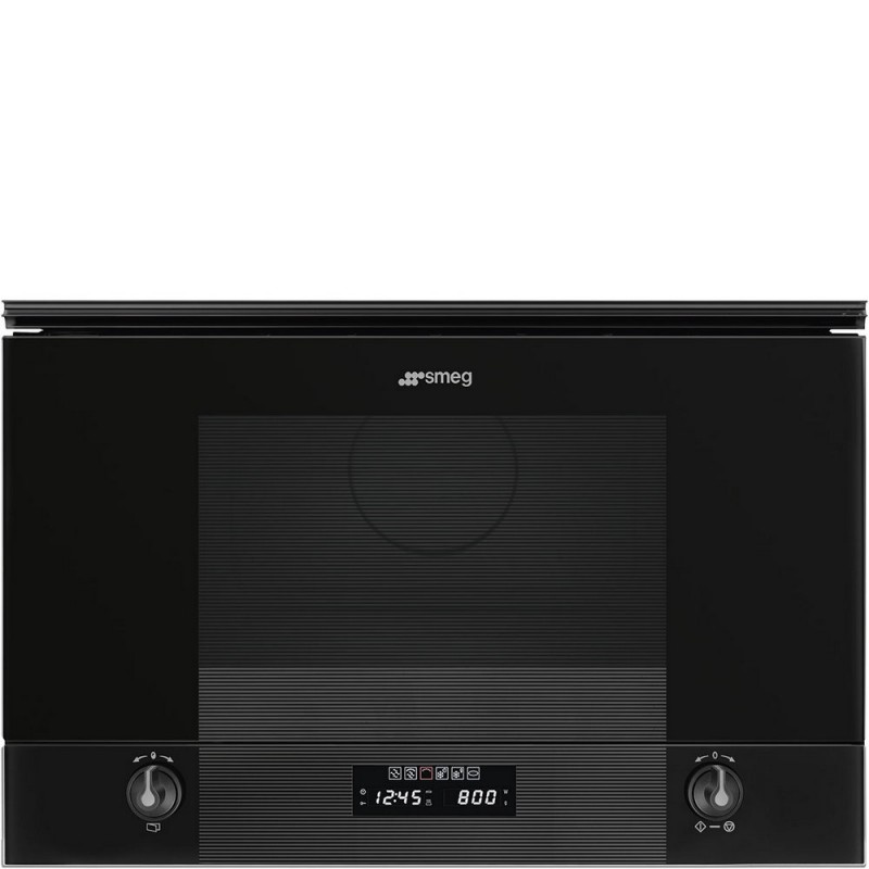MP122B3 Smeg Microwave oven with MP122B3 built-in grill Deep Black finish 60 cm
