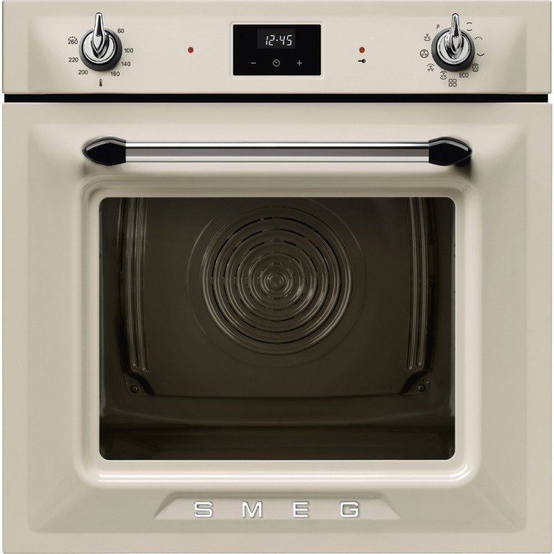 SOP6900TP Smeg S Four pyrolytique thermoventilé Galileo Pyro traditionnel SOP6900TP 60 cm finition crème