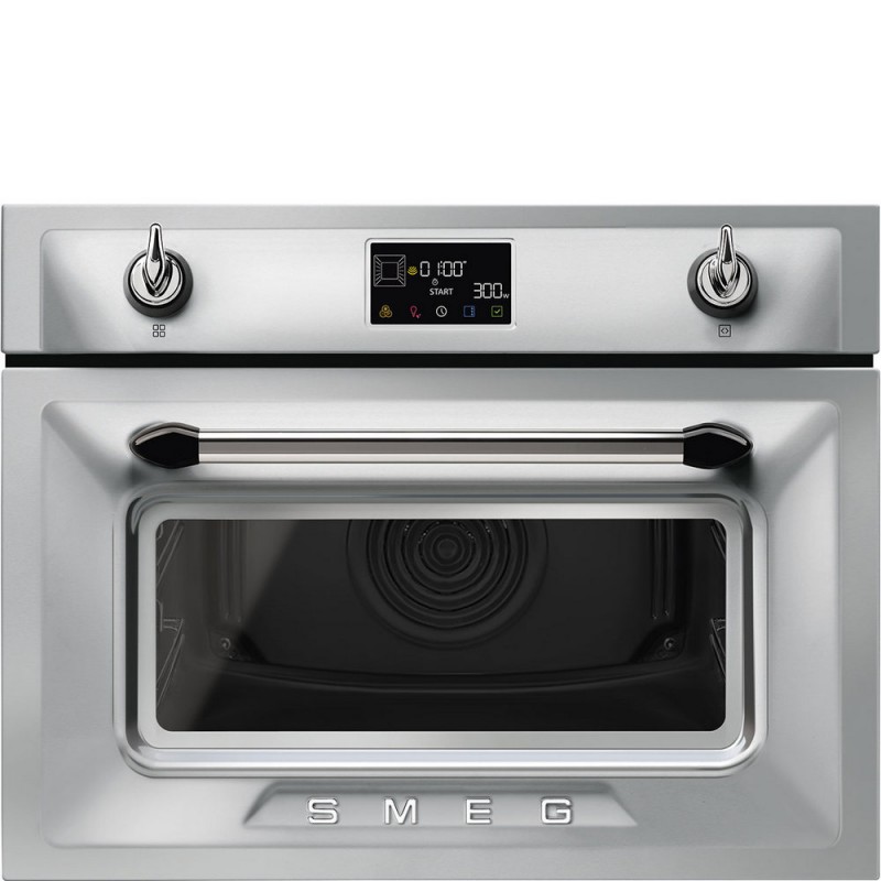 SO4902M1X Four micro-ondes combiné Smeg S Compact Galileo SO4902M1X 60 cm finition inox