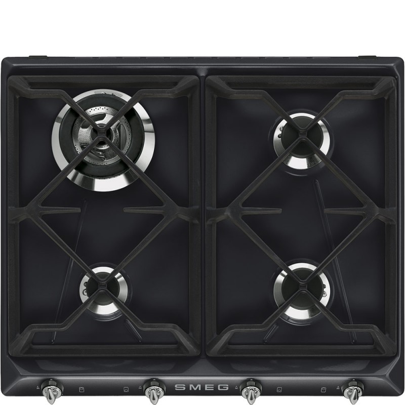 SR964NGH Placa de gas Smeg S SR964NGH 60 cm acabado negro