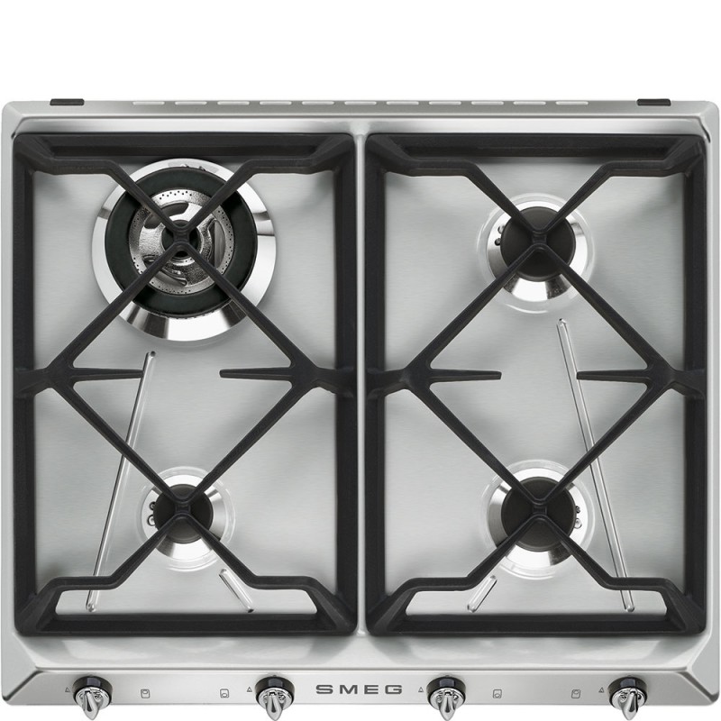 SR964XGH Table de cuisson gaz inox Smeg S SR964XGH 60 cm