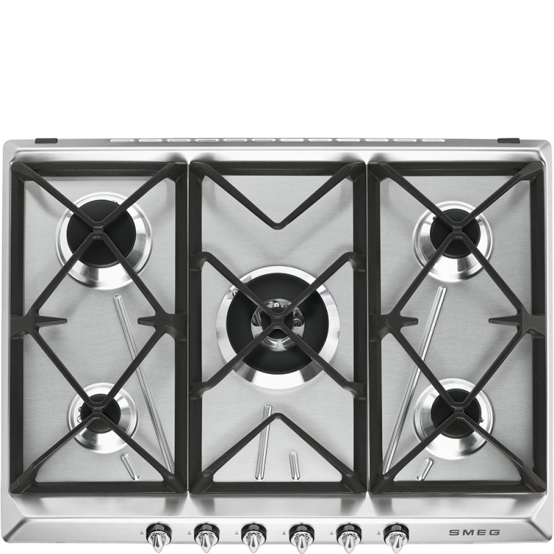 SR975XGH Table de cuisson gaz inox Smeg S SR975XGH 70 cm