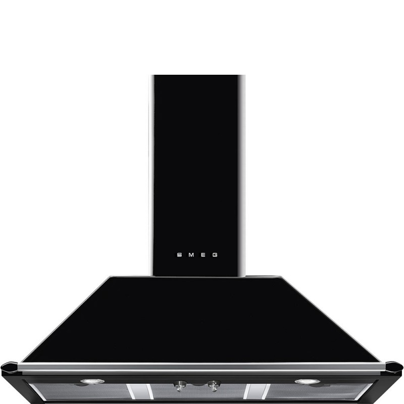 KT100BLE PRONTA CONSEGNA - Smeg S Cappa aspirante a parete KT100BLE finitura nero da 100 cm