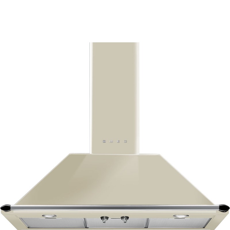 KT90PE Smeg S Hotte aspirante murale KT90PE finition crème 90 cm