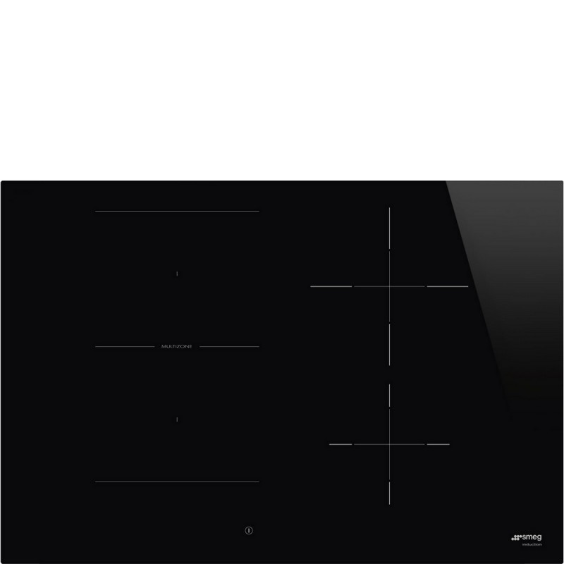 SI1M4744D Plaque à induction vitrocéramique noire Smeg SI1M4744D 75 cm