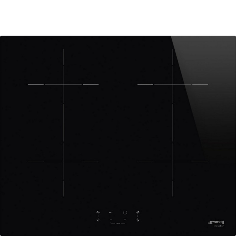 SIB2641D Smeg SIB2641D 60cm Black Glass Ceramic Induction Hob