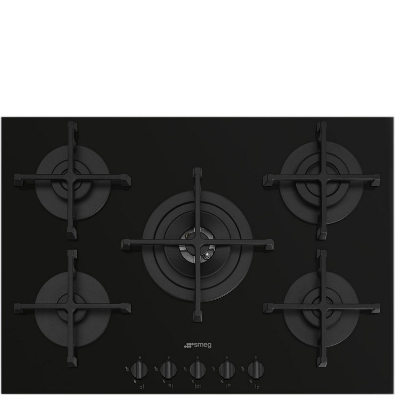 PV275B Smeg PV275B 72cm Black Glass Gas Hob