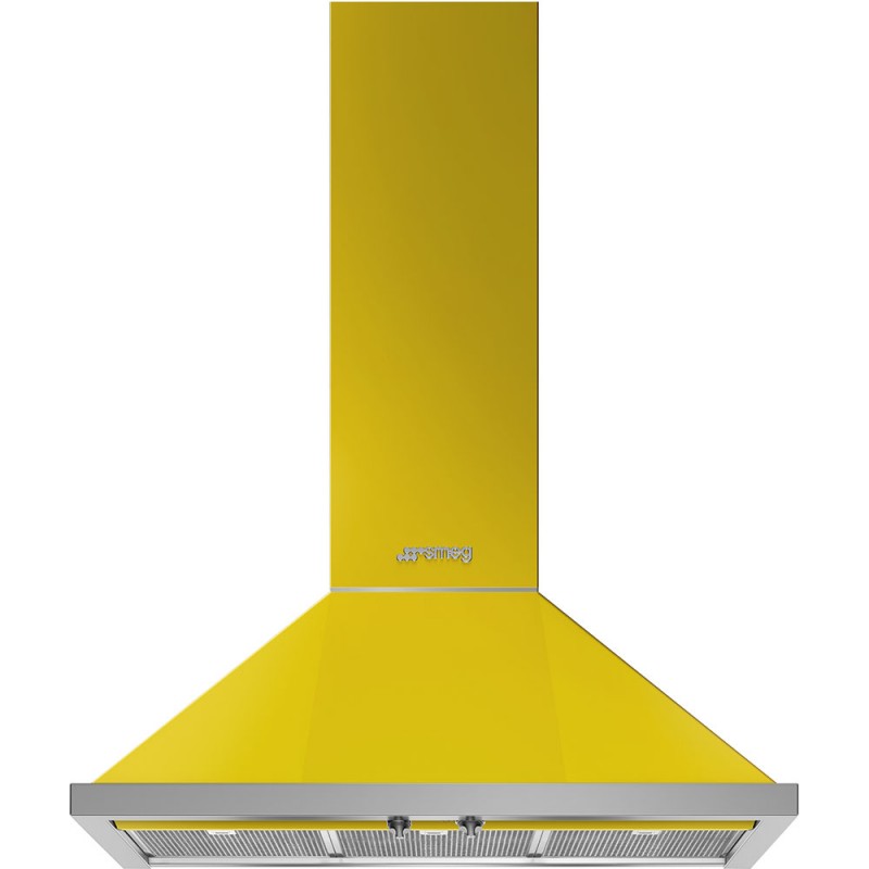 KPF9YW Smeg S Cappa aspirante a parete KPF9YW finitura giallo da 90 cm