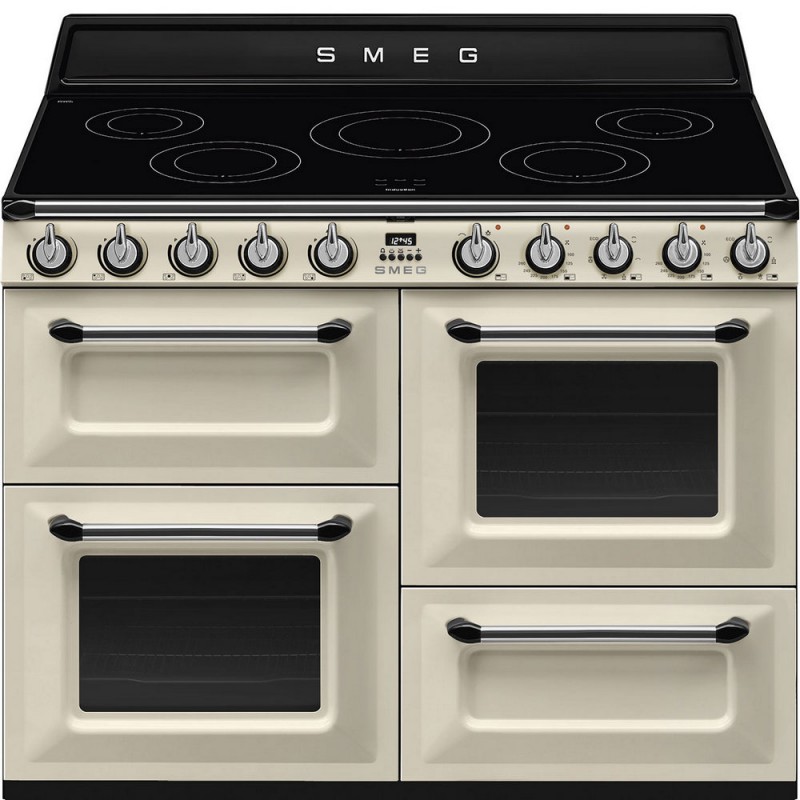 TR4110IP2 Smeg S Cucina TR4110IP2 with three ovens and 110x60 cm cream finish induction hob