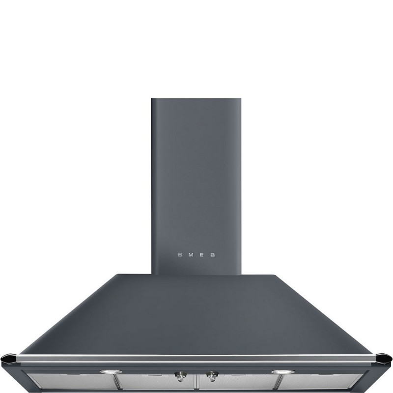 KT110GRE Smeg KT110GRE wall-mounted extractor hood 110 cm Slate Gray finish