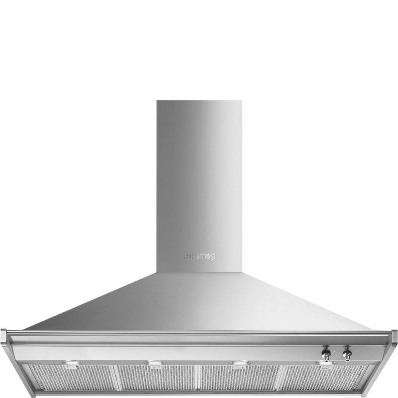 KD120HXE Smeg S Cappa aspirante a parete KD120HXE finitura inox da 120 cm