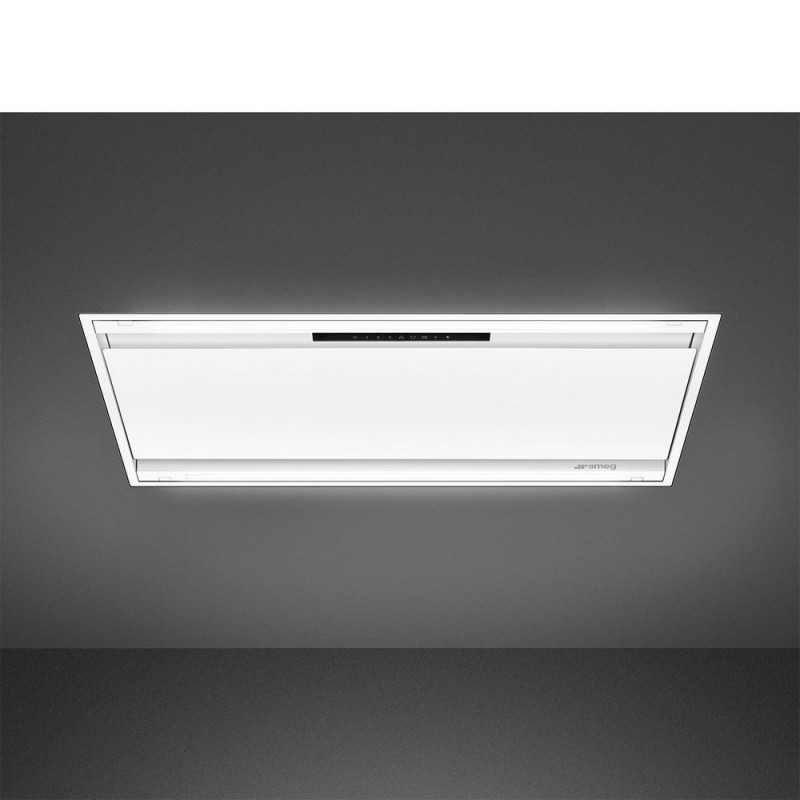 KLT9L4WH Smeg S Cappa aspirante a soffitto KLT9L4WH finitura bianco opaco da 90 cm