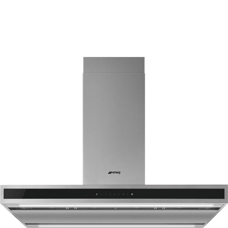 KLTI9L4X Smeg S Cappa aspirante a isola KLTI9L4X finitura acciaio inox da 90 cm