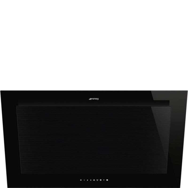 KV194B3 Smeg S Hotte aspirante murale KV194B3 finition verre noir 90 cm