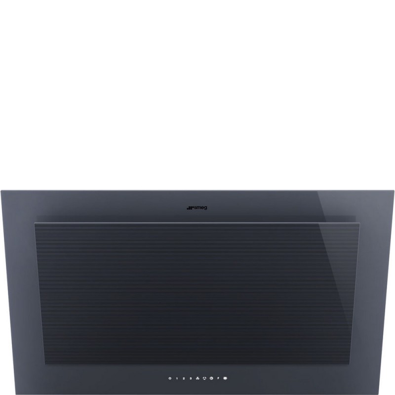 KV194G Smeg S Hotte aspirante murale KV194G finition verre Gris Neptune 90 cm