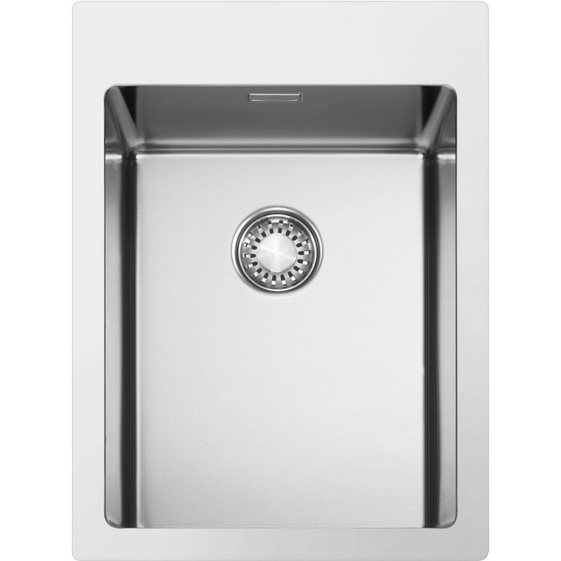 VR12S34RS Smeg S Fregadero 1 seno VR12S34RS acabado acero inoxidable 39x51 cm - Enrasado/Plano