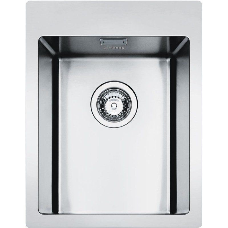 LFT34RS PRONTA CONSEGNA - Smeg S Lavello una vasca LFT34RS finitura acciaio inox da 40.2x51 cm - Sopratop/Filotop - PROMOZIONE ATTIVA FINO AL 10/09
