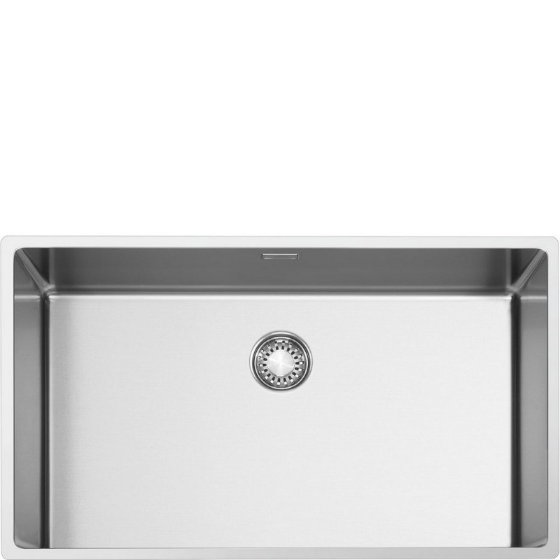 VR12S70 Smeg Single bowl sink VR12S70 stainless steel finish 74x44 cm - Filotop / Flat / Undermount