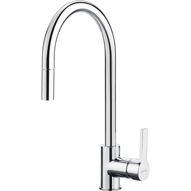 MID2CR Smeg S Single-lever mixer tap with shower MID2CR chrome finish