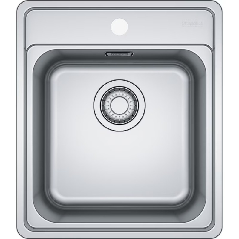 101.0693.290 Franke: Fregadero de un solo seno Bell Incasso BCX 610-42 101.0693.290, acero satinado, 41,5 x 48 cm