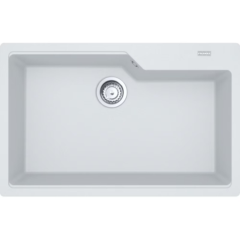 114.0686.803 Franke: Évier à une cuve Urban UBG 610-72 114.0686.803 finition fragranite blanche 78x50 cm