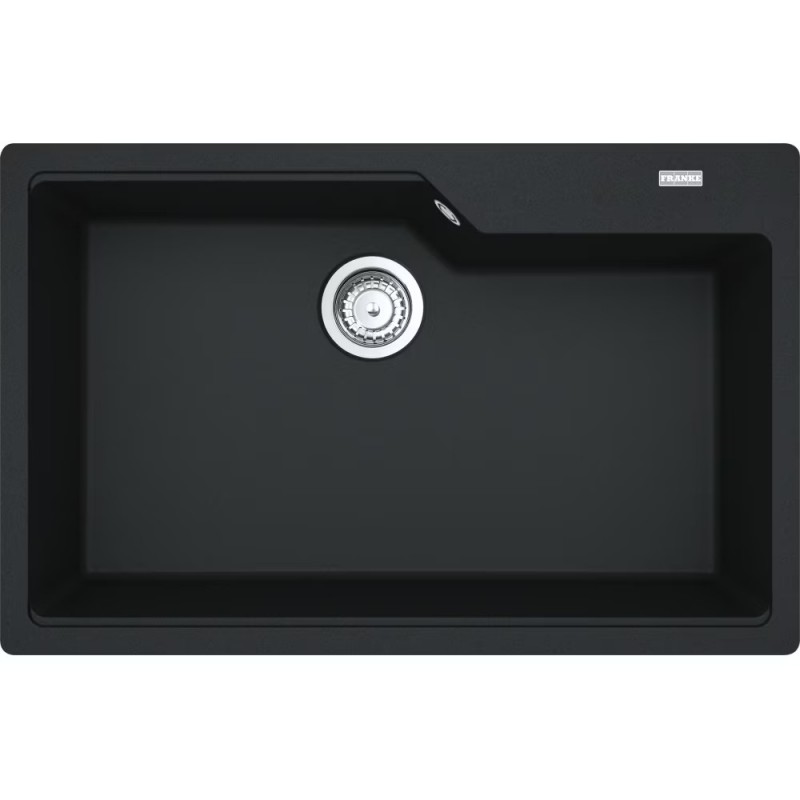 114.0686.801 PRONTA CONSEGNA - Franke: Lavello una vasca Vasche Sopratop Urban UBG 610-72 114.0686.801 finitura fragranite nero da 78x50 cm