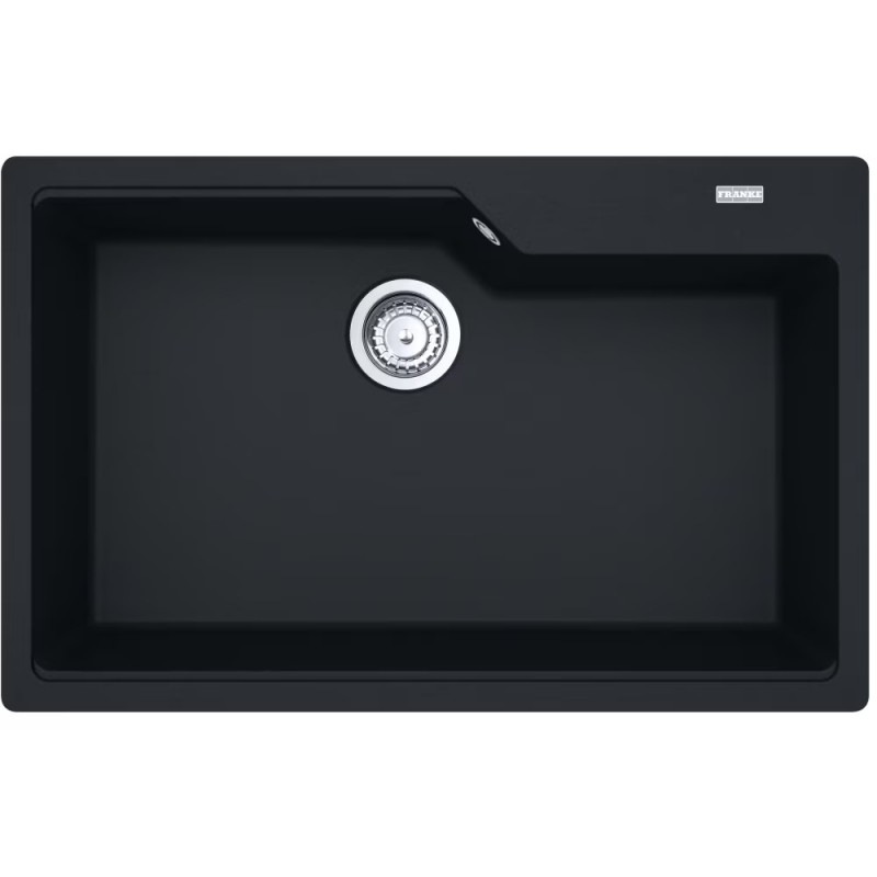 114.0686.806 Franke: Évier à une cuve Urban UBG 610-72 114.0686.806 Fragranite Noir mat 78x50 cm