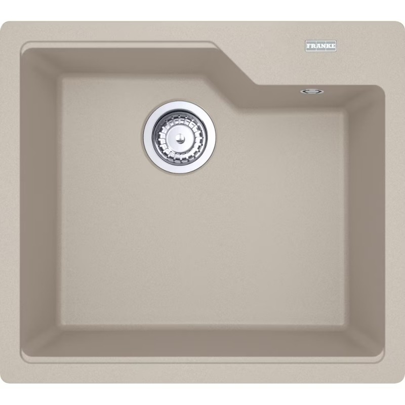 114.0686.791 Franke: Évier simple bac Urban UBG 610-50 114.0686.791 Sahara, finition Fragranite, 56 x 50 cm