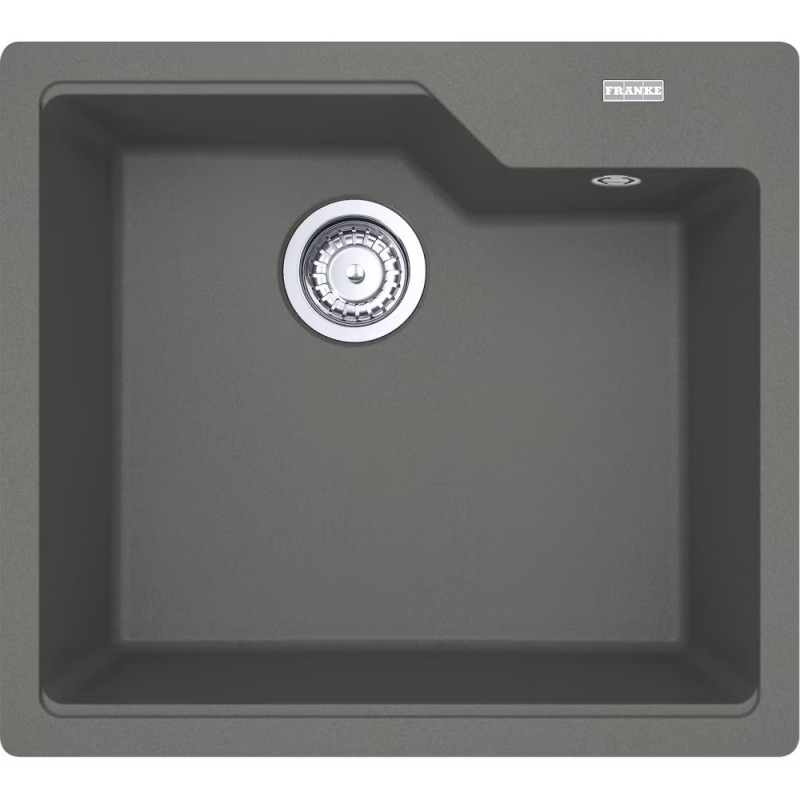 114.0686.797 Franke: Single bowl sink Urban UBG 610-50 114.0686.797 Fragranite Stone Grey finish 56x50 cm