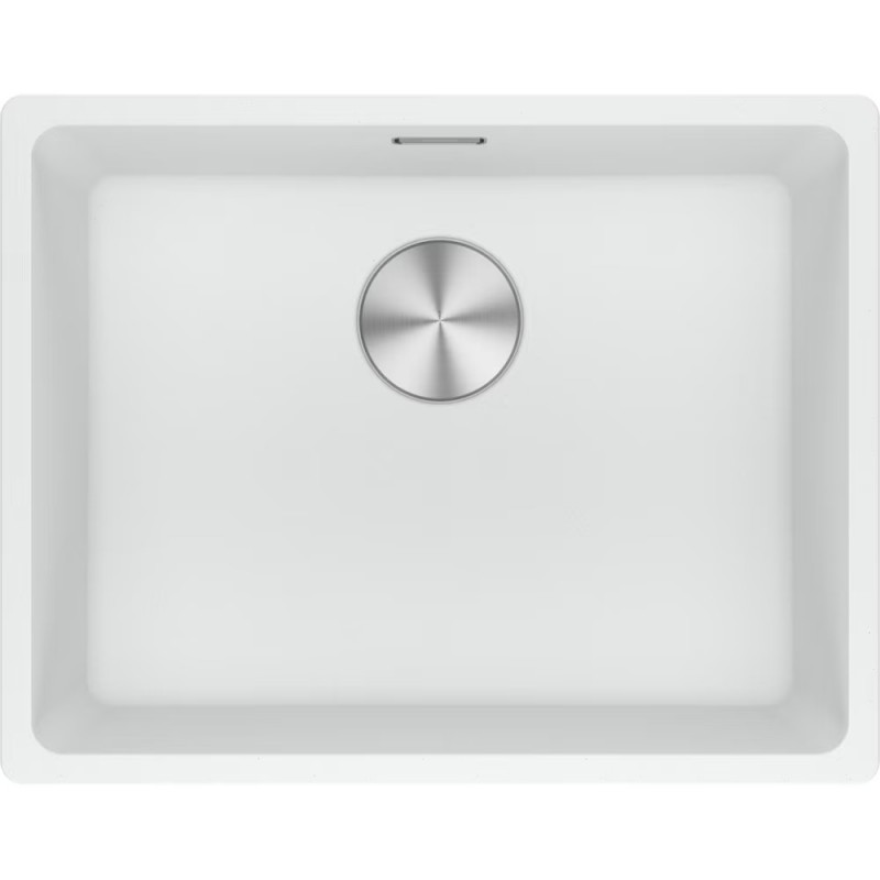125.0686.719 Franke: Lavabo à une cuve encastré sous plan Maris MRG 110-52 125.0686.719 finition blanc fragranite 55,3x43,3 cm