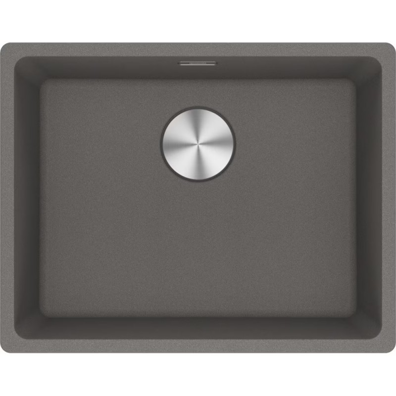 125.0686.717 Franke: Évier à une cuve avec vasque encastrée Maris MRG 110-52 125.0686.717, finition Gris pierre Fragranite, 55,3 x 43,3