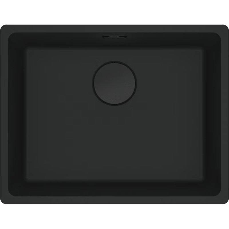 125.0686.715 Lavabo Franke: de un solo seno para instalación bajo encimera, modelo Maris MRG 110-52 125.0686.715, color negro Fragranite,