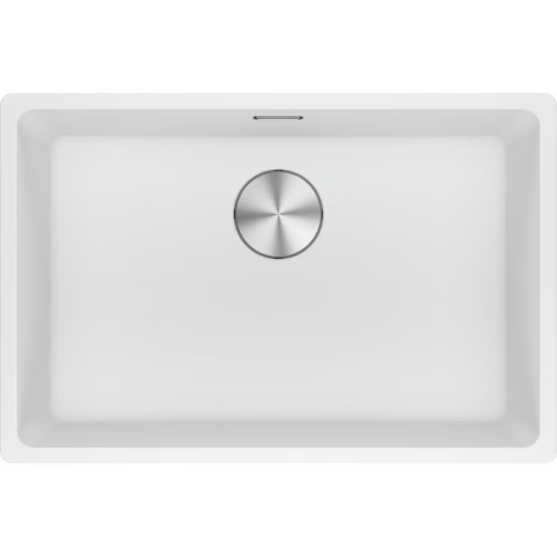 125.0686.727 Franke: Sink Single Bowl Undermount Tubs Maris MRG 110-62 125.0686.727 White Fragranite Finish 65.3x43.3 cm