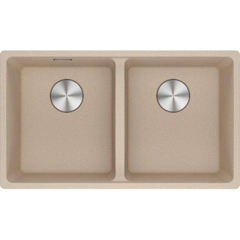 125.0686.738 Lavabo Franke de doble cubeta para instalación bajo encimera Maris MRG 120-35-35 125.0686.738 Fragranite, avena, 75,3 x 43,3