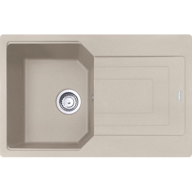 114.0686.747 Franke: Single bowl sink with drainer Urban Built-in UBG 611-78 114.0686.747 Sahara Fragranite finish 78x50 cm