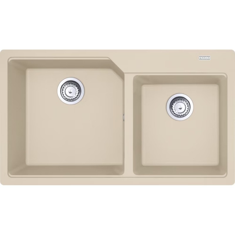 114.0686.770 Franke: Urban Built-in double bowl sink UBG 620-86 114.0686.770, 86x50 cm, oatmeal fragranite finish