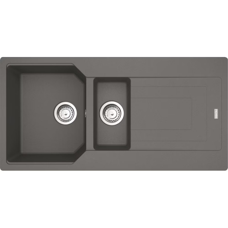 114.0686.782 Évier encastrable Franke Urban UBG 651 114.0686.782, cuve simple avec égouttoir, coloris Fragranite Stone Grey, 100 x 50 cm