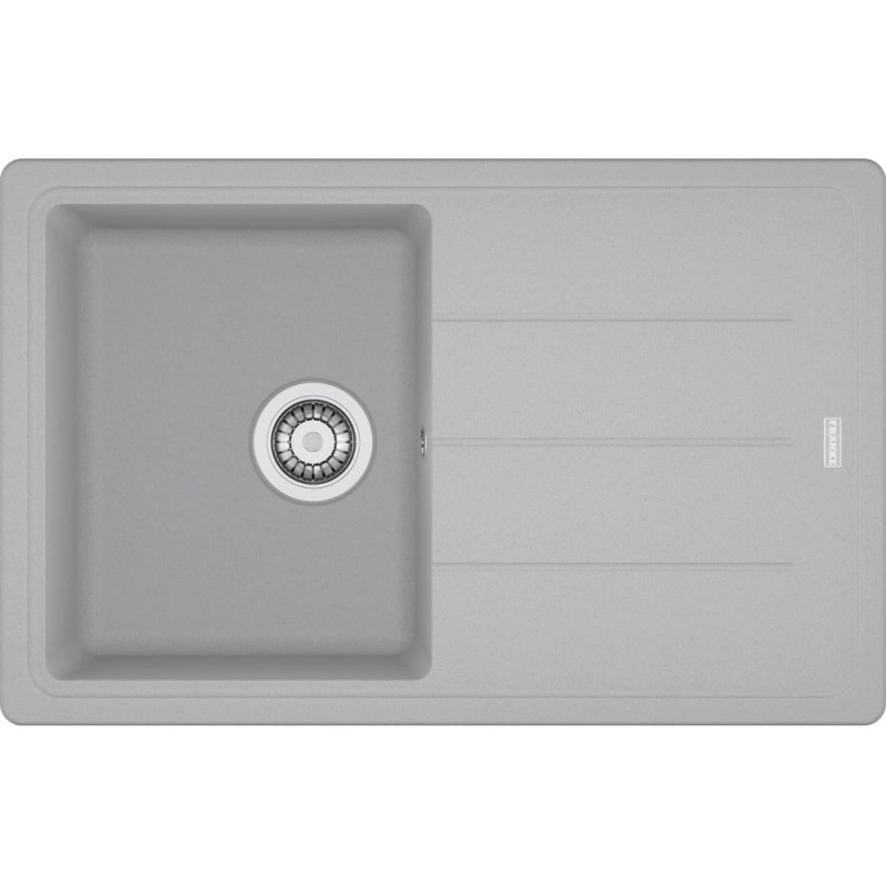  Fregadero empotrable Franke Boston BGF 611-78 114.0275.951, de un solo seno con escurridor, acabado en aluminio Fragranite, 7