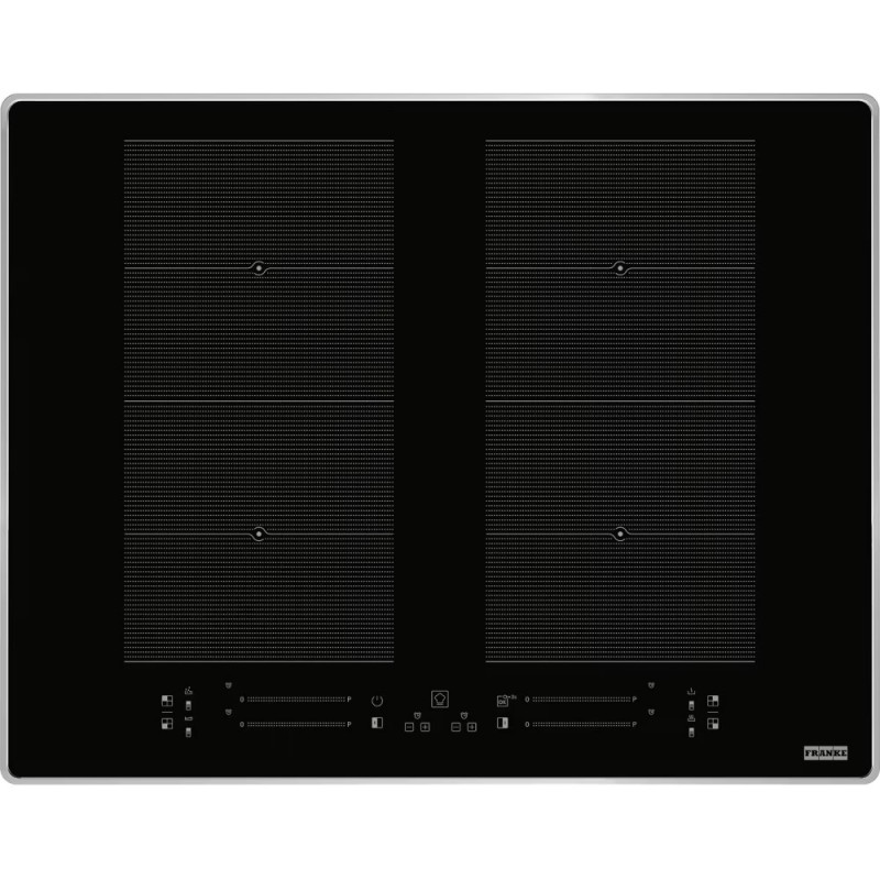 108.0675.410 Franke: Placa de inducción Maris FMA 654 I FP XS 108.0675.410 en vitrocerámica negra y marco de acero inoxidable, 65,8 cm