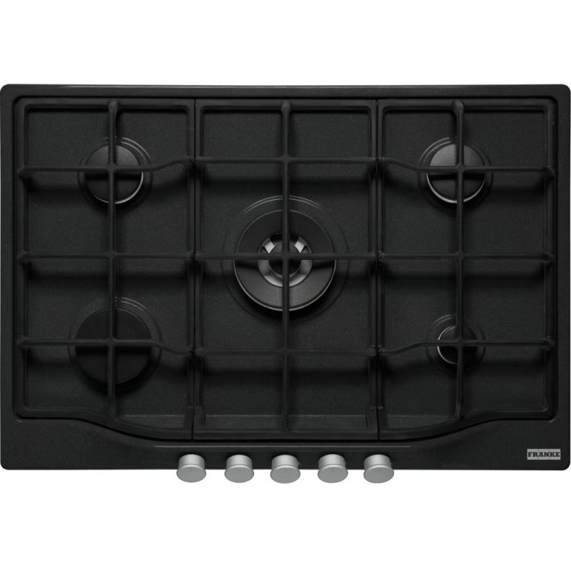 106.0696.857 Plaque de cuisson à gaz Franke Country 750 FCH 755 4G TC C 106.0696.857 de 75 cm, finition noire