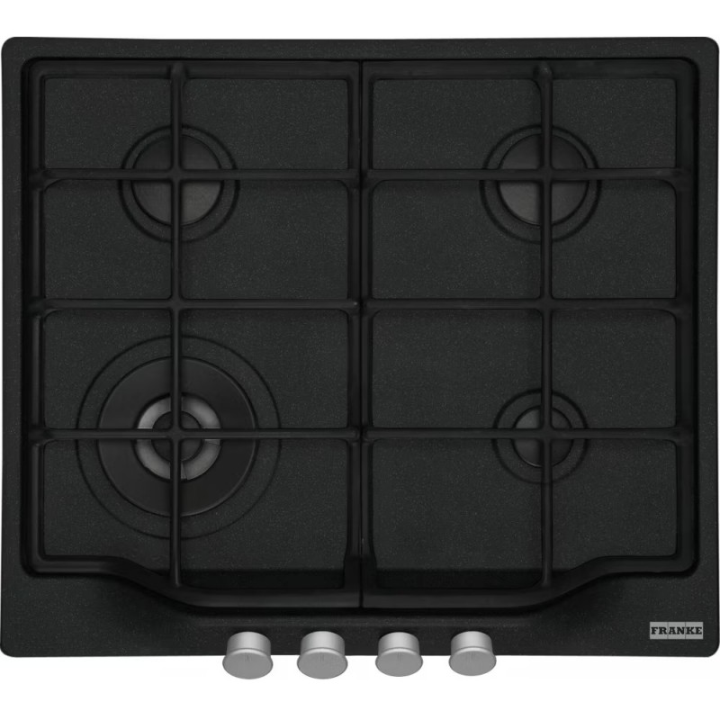 106.0696.856 Plaque de cuisson à gaz Franke Country 600 FCH 604 3G TC C 106.0696.856 59 cm, finition noire